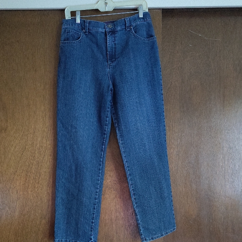 Ladies Classic Straight-Leg Jeans - Medium Blue Amanda Style